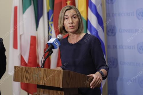 Federica Mogherini from EU Presser at UN