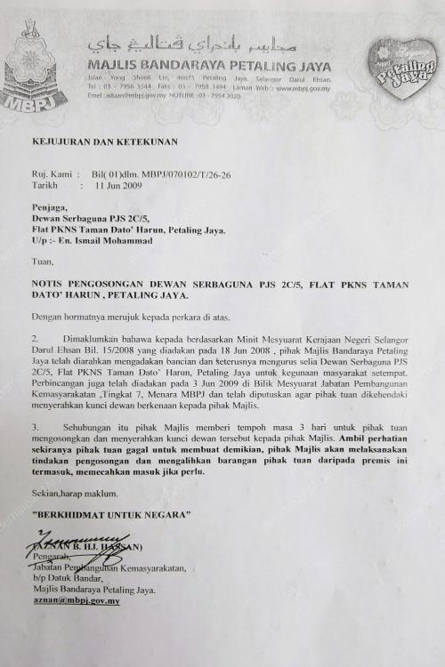 NOTIS MBPJ