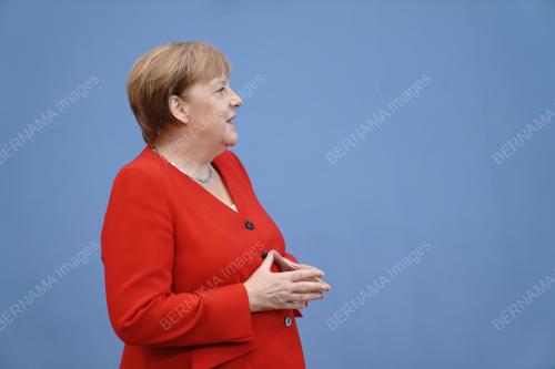 German Chancellor Angela Merkel press conference in Berlin