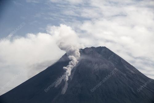 Mount Merapi activity in Indonesia