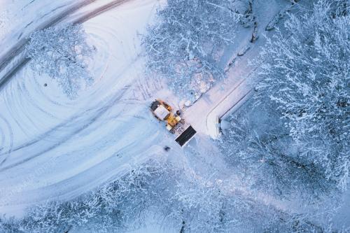 Snowfall in Austria