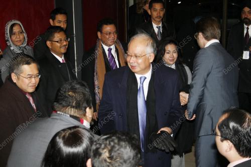 NAJIB TUN RAZAK ARRIVE FOR COP 15