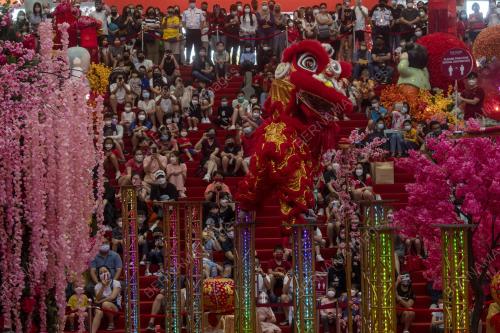 TARIAN SINGA MENJELANG TAHUN BARU CINA