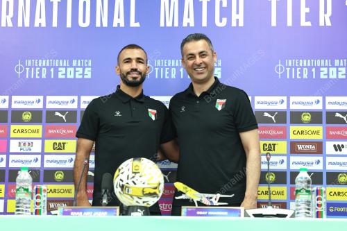 SIDANG MEDIA HARIMAU MALAYA VS PALESTIN