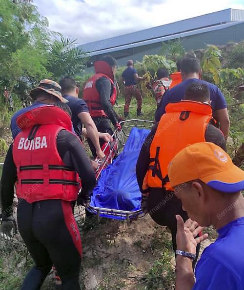 LELAKI TERJUN SUNGAI ELAK DITAHAN POLIS DITEMUKAN LEMAS