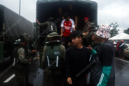 ATM PINDAH CALON SPM TERKANDAS BANJIR