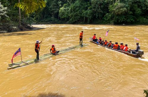 BERAKIT BULUH SAMBUT HARI KEBANGSAAN