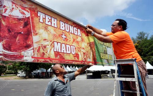 PERSIAPAN BAZAR RAMADAN
