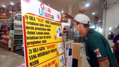 PASARAYA TINGKAT KESELAMATAN ELAK COVID-19