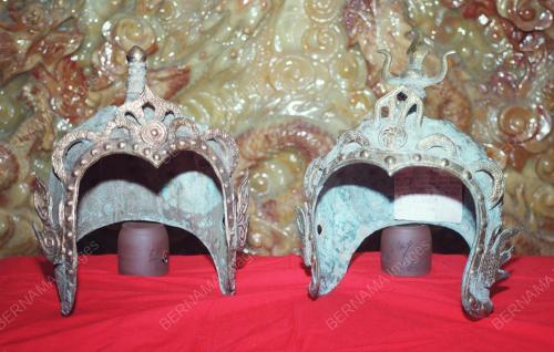 HELMETS BELONGING TO CHINESE GREAT GENERAL
