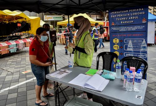 TINJAUAN ORANG RAMAI MEMATUHI SOP PKPB