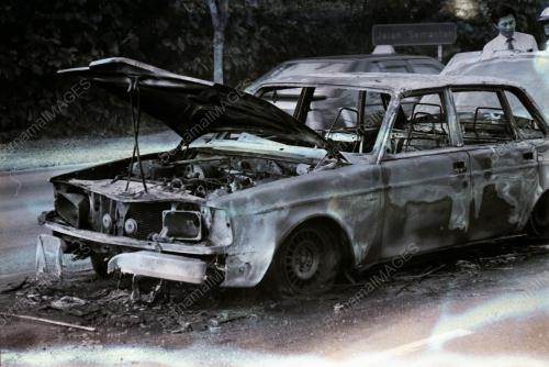 KERETA VOLVO TERBAKAR DI JALAN SEMANTAN