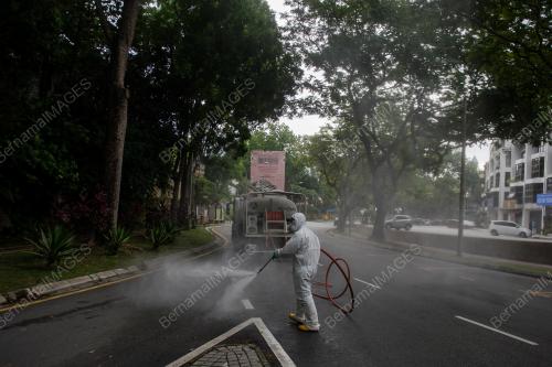OPERASI PEMBERSIHAN DISINFEKSI BUKIT DAMANSARA