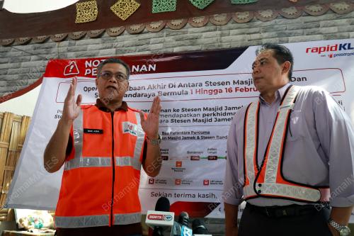 TAKLIMAT MEDIA OPERASI PERCUBAAN LRT LALUAN AMPANG/SRI PETALING