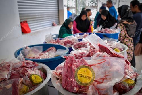 MAJLIS PENYERAHAN AGIHAN DAGING LEMBU DI-PERTUAN AGONG