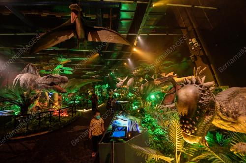 TUKANG JAHIT DINOSAUR DI PAMERAN DINOSAUR ENCOUNTER PUSAT SAINS