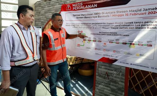 TAKLIMAT MEDIA OPERASI PERCUBAAN LRT LALUAN AMPANG/SRI PETALING