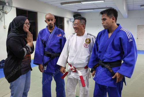 LAWATAN CHEF DE MISSION KE VENUE LATIHAN ATLET PARA JUDO NEGARA