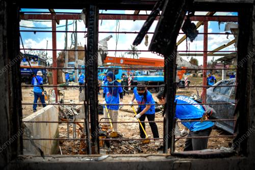 OPS MEGA PEMBERSIHAN KEBAKARAN SALURAN PAIP GAS