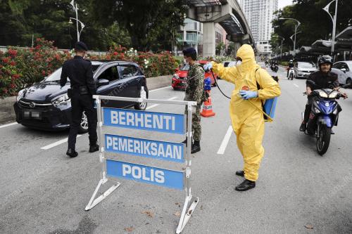 PROSES DISINFEKSI - PERINTAH KAWALAN PERGERAKAN COVID 19