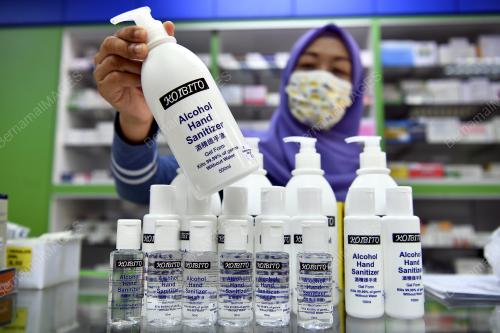 BEKALAN SANITIZER MENCUKUPI DAN BAKAL MENJADI BARANGAN KAWALAN