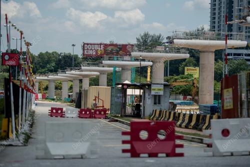 PROJEK PEMBINAAN LRT 3 DIJANGKA SIAP PADA 28 FEB 2024