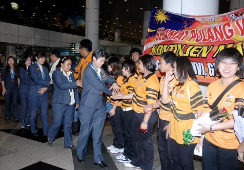 PASUKAN MALAYSIA PULANG DARI SUKAN ASIA