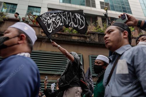DEMONSTRASI SOLIDARITI BANTAHAN PENGHINAAN AGAMA ISLAM
