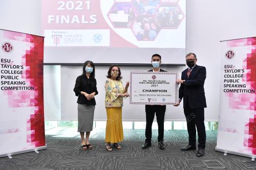ESUM-TAYLOR'S COLLEGE PUBLIC SPEAKING COMPETITION 2021