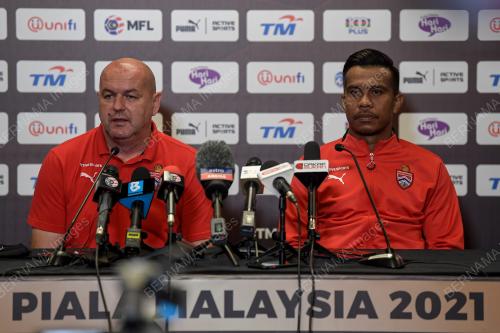 SIDANG MEDIA PERLAWANAN AKHIR PIALA MALAYSIA 2021