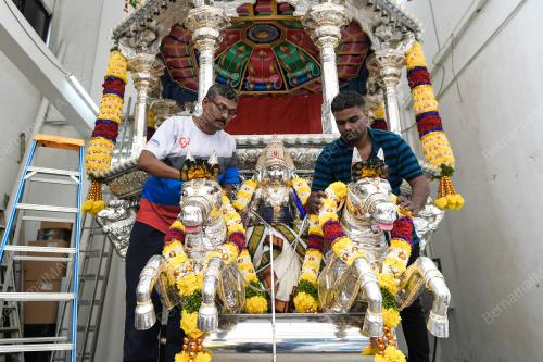 PERSIAPAN PENDATI SAMBUTAN THAIPUSAM