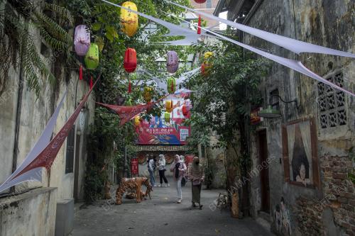 DEKORASI TAHUN BARU CINA DI LORONG KWAI CHAI HONG