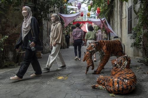 DEKORASI TAHUN BARU CINA DI LORONG KWAI CHAI HONG