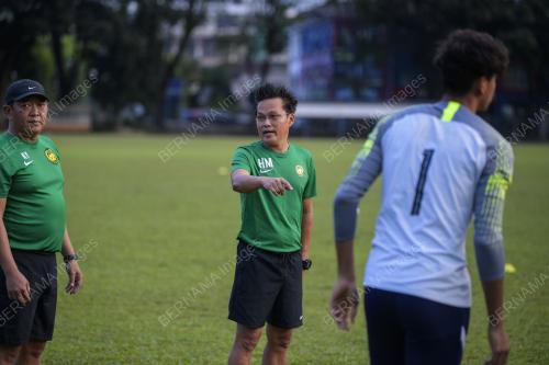 SESI LATIHAN HARI PERTAMA PASUKAN BOLA SEPAK KEBANGSAAN MALAYSIA BAWAH 23 TAHUN