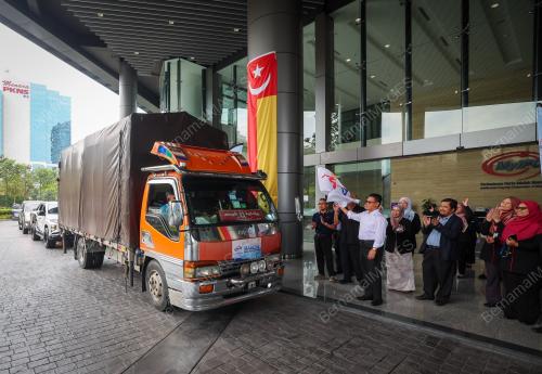 PELEPASAN KONVOI BANTUAN BANJIR SKUAD PRIHATIN MYIPO