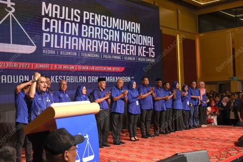 MAJLIS PENGUMUMAN CALON BARISAN NASIONAL PRN KE-15