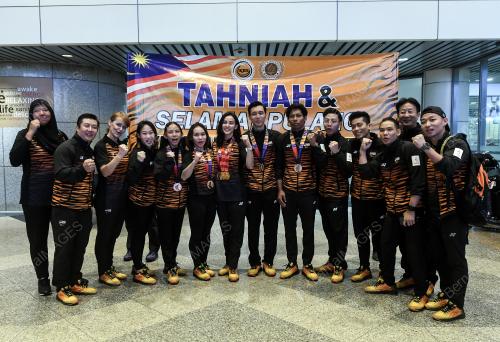 KETIBAAN ATLET GIMNASTIK DARI SUKAN SEA 2019