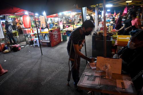 TINJAUAN PASAR MALAM DIBUKA SEMULA