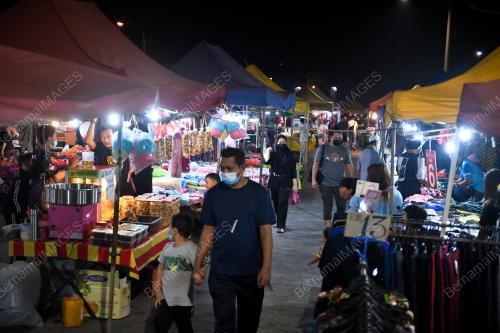 TINJAUAN PASAR MALAM DIBUKA SEMULA