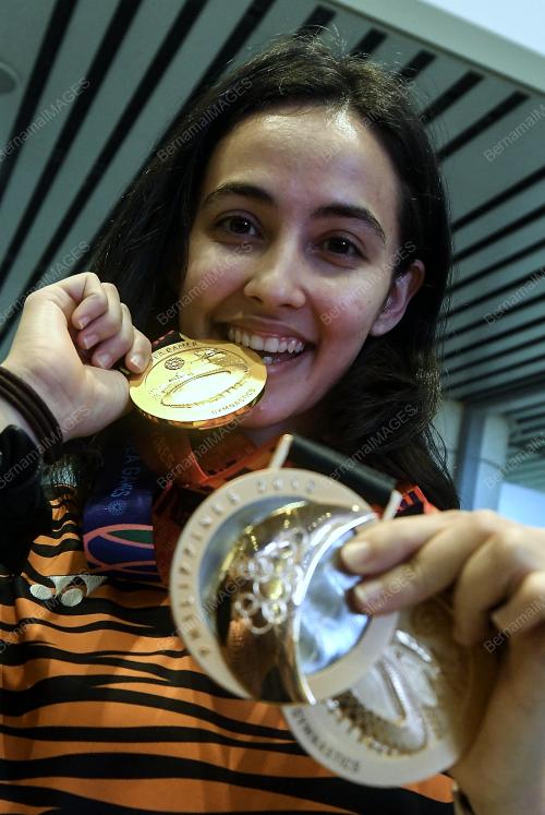 KETIBAAN ATLET GIMNASTIK DARI SUKAN SEA 2019