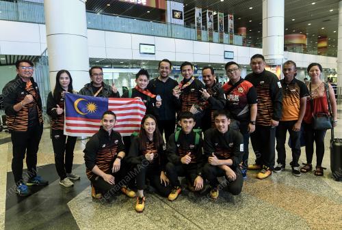 KETIBAAN ATLET WUSHU DARI SUKAN SEA 201