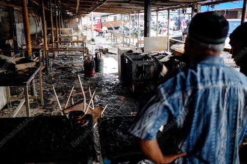 TINJAUAN KEBAKARAN DI PASAR DATO KERAMAT