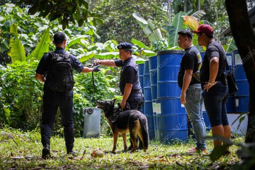 UNIT FORENSIK TIBA DI LOKASI ZAYN RAYYAN