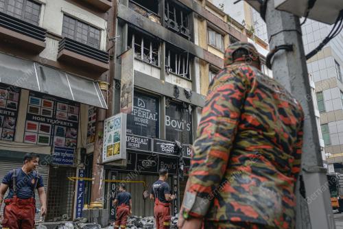 KEBAKARAN PREMIS LORONG HAJI TAIB