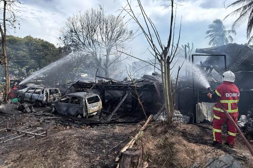 KEBAKARAN RUMAH KG LAJAU LABUAN
