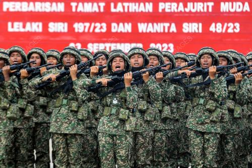 PERBARISAN TAMAT LATIHAN PERAJURIT MUDA