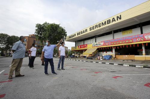 PASAR BESAR SEREMBAN DITUTUP SELAMA TIGA HARI