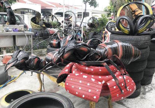 ARCA DARI TAYAR TERPAKAI