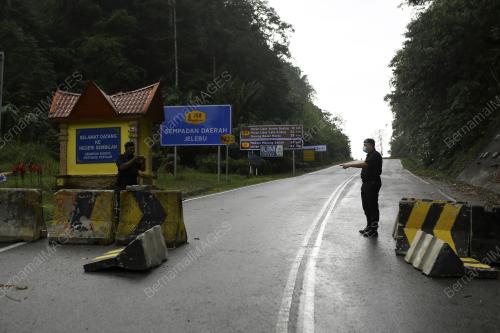PENUTUPAN JALAN SEMPADAN NEGERI SEMBILAN DAN SELANGOR