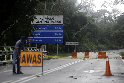 PENUTUPAN JALAN SEMPADAN NEGERI SEMBILAN DAN SELANGOR